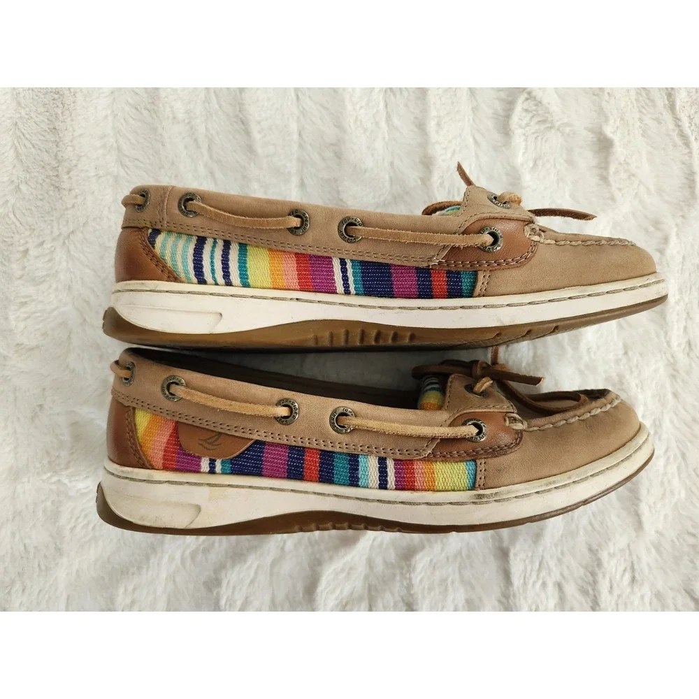Sperry‎ Top-Sider Vertical Color Stripes Boat Shoes Women's 6M STS90025